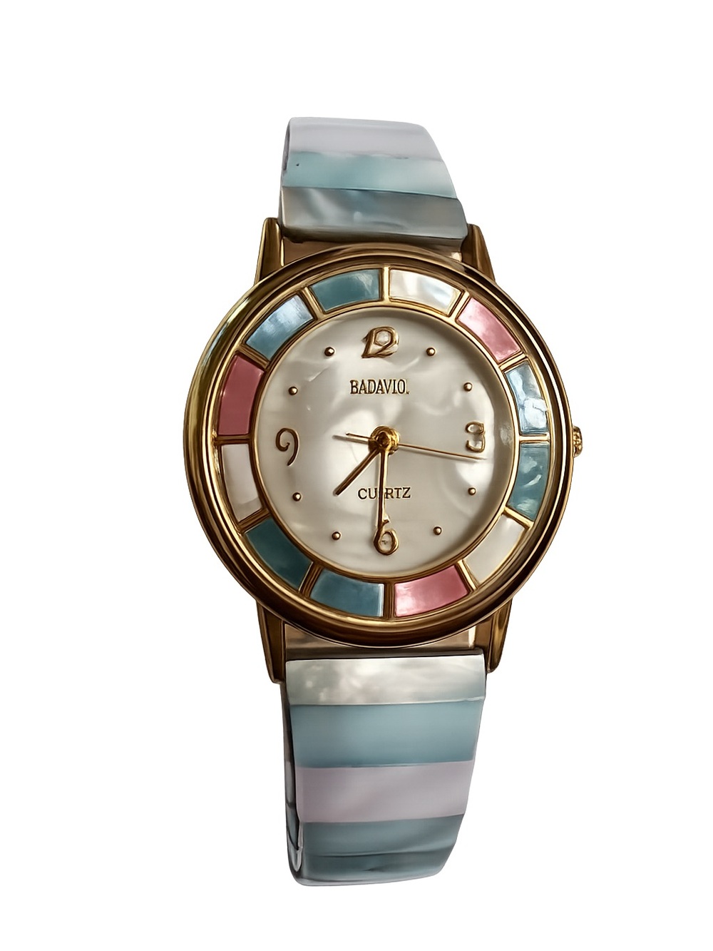 Badavici vintage Pastel Multicolor Mother-of-Pearl Women's Watch